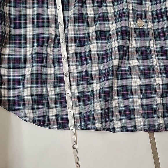 J. Crew Men's 120's 2 ply Ludlow checkered button up size XL - Picture 8 of 9